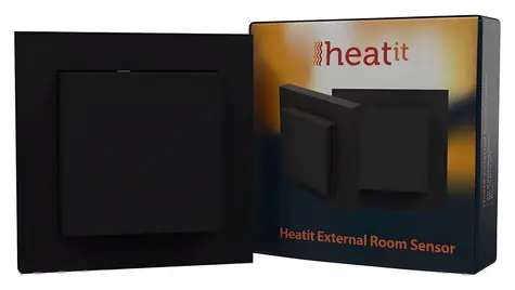 Heatit Externý teplotný senzor čierna / Senzor teploty / pre termostaty