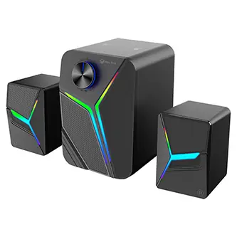 Meetion SP2111 čierna / Reprosústava / 2.1 / Bluetooth / RGB podsvietenie / 15W