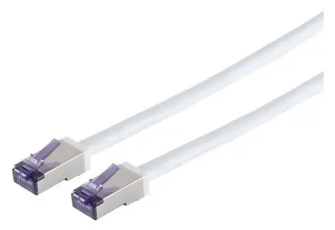 Lanview HIGH-FLEX Cat6a S/FTP biela / Sieťový kábel / RJ-45 / 0,5 m / PoE