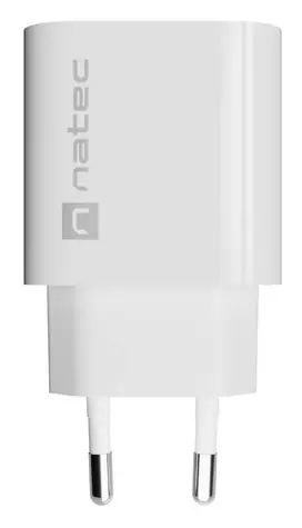 Natec Ribera biela / Nabíjačka / 1x USB-A / 18W