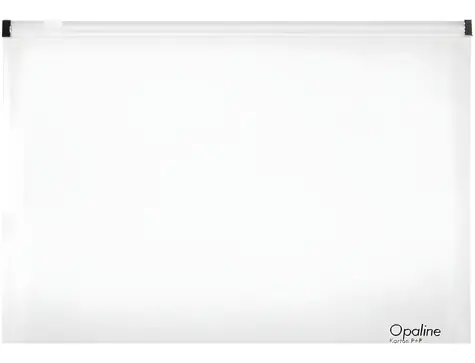 KARTON P+P Opaline A5 číra / Dosky / Zip zatváranie / PP / Transparentné