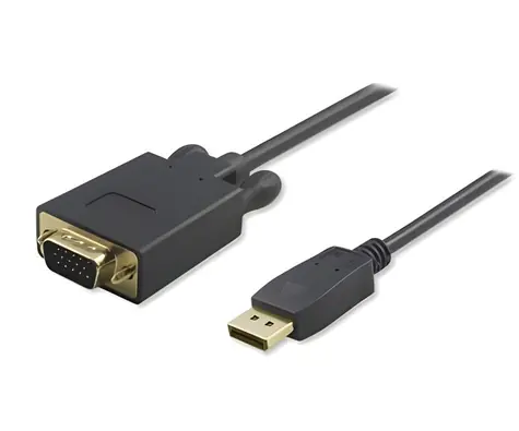 PremiumCord DisplayPort - VGA kábel M/M čierna / Kábel DisplayPort / 2 m