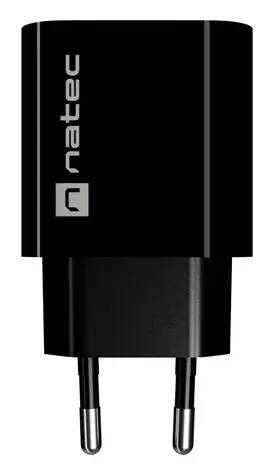 Natec Ribera čierna / Nabíjačka / 1x USB-A / 18W