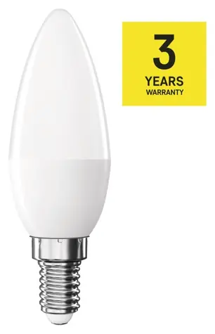 Emos Classic Candle 4,2 W-40 W E14 / LED žiarovka / studená biela / 470 lm
