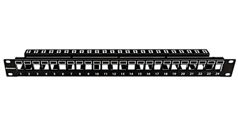 Schrack AMPARO HSER0240SP / Patch panel / 19" / 24x Keystone SFA/SFB / 1U / neosadený