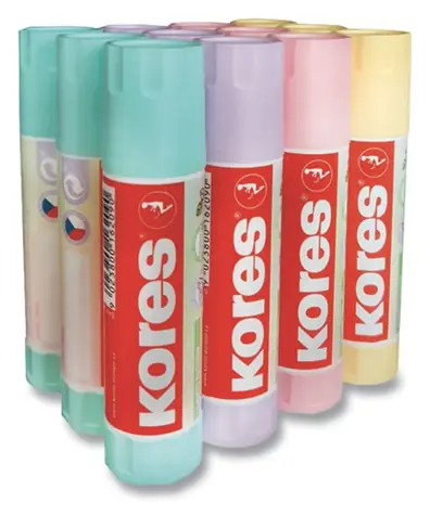 Kores Lepidlo tuhé PASTEL 20 g / Lepiaca tyčinka / 1 ks / mix farieb