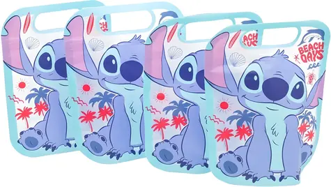 STOR Sada uzatvárateľných vreciek Stitch / Vrecká na desiatu / 4 ks / Zip / Bez BPA