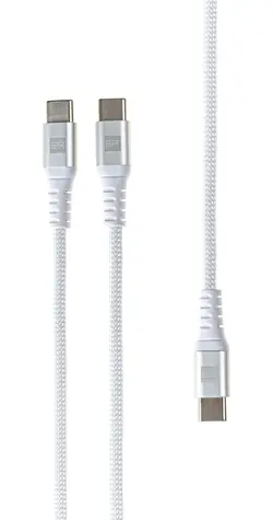 ER POWER USB-C rozbočovací kábel biela / Rozbočovací kábel / 3x USB-C / 1,5 m