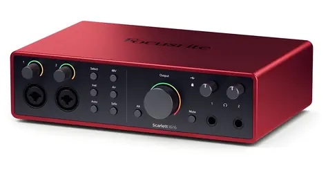 Focusrite Scarlett 16/16 4th Gen červeno-čierna / Audio rozhranie / 2x XLR combo / MIDI I/O / 24bit/192kHz / USB-C