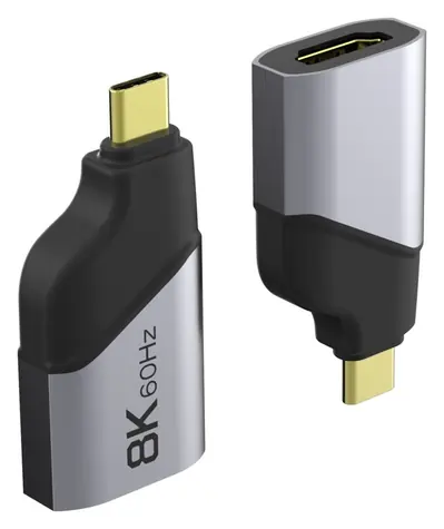 PremiumCord adaptér USB-C na HDMI sivá / Redukcia / 8K 60Hz / 4K 144Hz