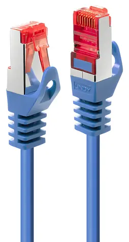 Lindy Cat6 S/FTP Basic modrá (47351) / Patch kábel / RJ-45 / 0,3 m / 250 MHz
