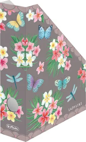 Herlitz Stojan na časopisy Ladylike Butterflies / Stojan na časopisy / A4 / vlnitá lepenka / viacfarebný