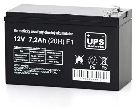FIAMM UPS batéria 12V 7,2Ah F1 / Batéria pre UPS / 12V / 7,2Ah / F1 / AGM