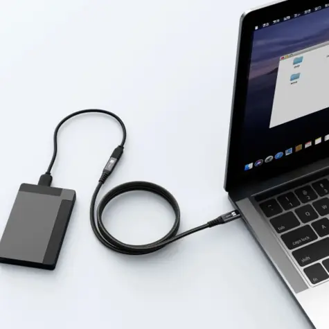 ER Power USB-C predlžovací kábel čierna / Predlžovací kábel / PD 100W / 10Gbps / 2m