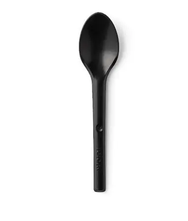 Bamboo REFORK lyžička čierna / Lyžička / Prírodný materiál / 40 ks