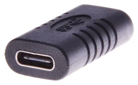 PremiumCord spojka USB-C Female - USB-C Female čierna / Spojka / USB 3.1 / 5 Gbps