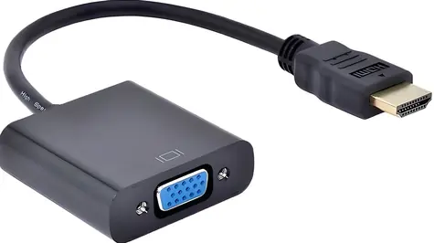 PremiumCord prevodník HDMI na VGA so zvukom čierna / Redukcia / Full HD 1080p / bez nutnosti napájania