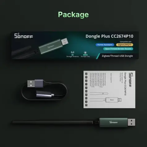 Sonoff Dongle-PP10 / USB adaptér / Zigbee a Thread / CC2674P10