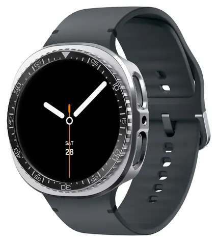Spigen Bezel Tune Pro (Diver) čierna / Ochranný kryt / pre Samsung Galaxy Watch 9/8 44mm / nerezová oceľ