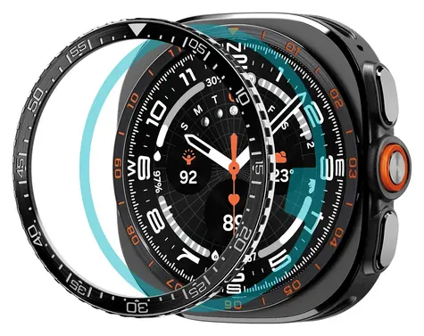 Spigen Bezel Tune (Diver) čierna / Ochranný rámček / Samsung Galaxy Watch Ultra 2 47mm