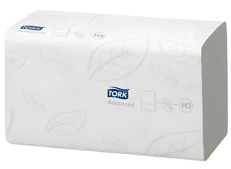 Tork Advanced H3 biele / Papierový uterák skladaný ZZ / 2vrstvový
