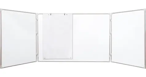 2x3 Triptych 60x90/180 biely / Tabuľa / Keramický povrch / Hliníkový rám / 3 panely