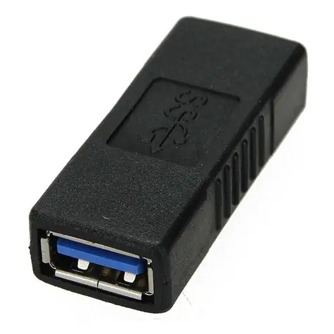 PremiumCord redukcia USB-A(F) - USB-A(F) čierna / Redukcia / USB 3.0