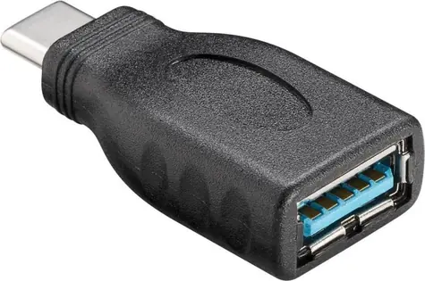 PremiumCord adaptér USB-C - USB-A Female čierna / Adaptér / OTG / USB 3.1 / 5 Gbps