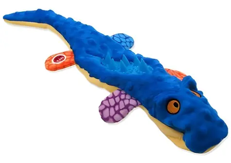 LET'S PLAY Hračka Jašterica / Plyš, guma / 45 cm / Viacfarebná
