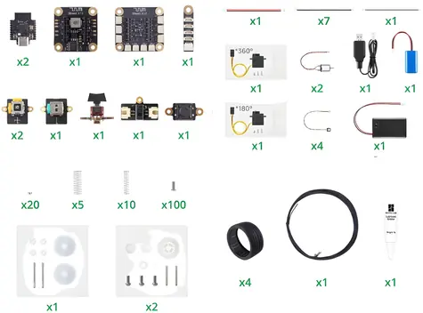 Bambu Lab CyberBrick Beginner Hardware Kit ZK004 / Stavebnica / Diaľkovo ovládaný model / Programovateľná
