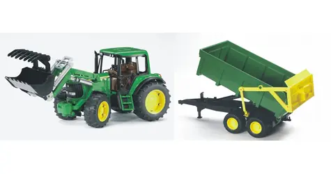 Bruder Traktor John Deere 6920 s lyžicou a valníkom / od 3 rokov