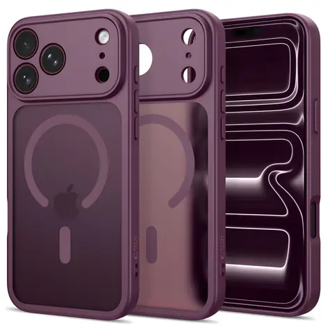 Tech-Protect BasicMag MagSafe tmavo čerešňová matná / Kryt / Apple iPhone 17 Pro / 18 Pro / MagSafe