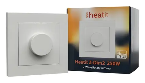 Heatit Z-Dim2 250W / Otočný stmievač