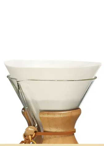 CHEMEX Papierové filtre FC-100 / Skladané, kruhové / Na 6/8/10 šálok / 100 ks