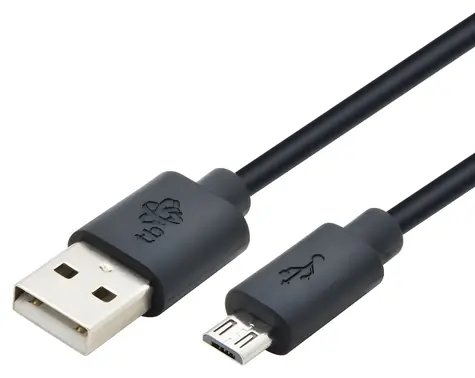 USB - Micro USB kábel 3 m čierny / Dátový kábel / USB-A - MicroUSB / Nabíjanie a dáta