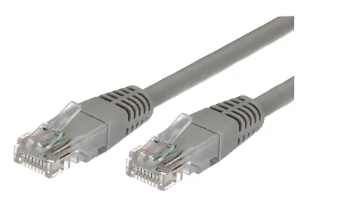 Patch kábel UTP CAT6A 1m šedý / Sieťový kábel / RJ45