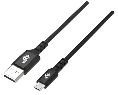 Silikónový USB - MicroUSB kábel 1 m čierna / Dátový kábel / Quick Charge