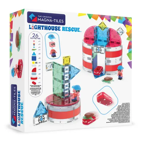 MAGNA-TILES Magnetická stavebnica Lighthouse Rescue / 26 dielov / od 3 rokov