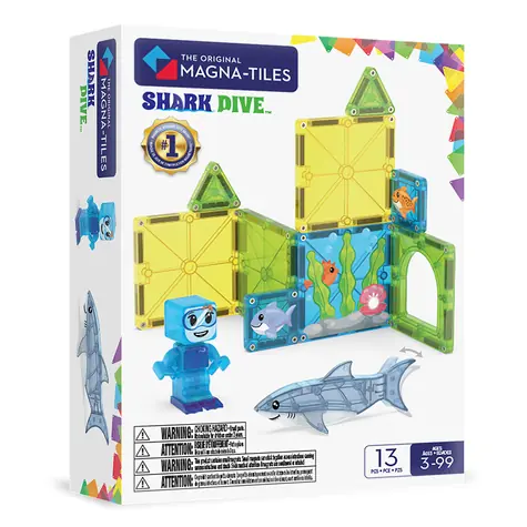 MAGNA-TILES Magnetická stavebnica Shark Dive / 13 dielikov / od 3 rokov