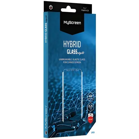 MyScreen HybridGLASS Edge 3D čierna / Hybridné sklo / pre Samsung Galaxy Note 10 (SM-N970) / 6H / oleofóbna vrstva