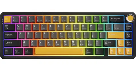 Marvo Titan 65 Banana Crystal KG984W / Klávesnica / bezdrôtová