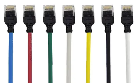 Mercodan CAT6a SLIM UTP patch kábel 2 m / Sieťový kábel / U/UTP / RJ-45
