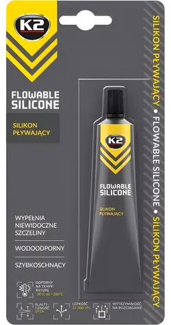 K2 Flowable Silicone / Silikónové tesnenie / Autosklá a reflektory / 21 g