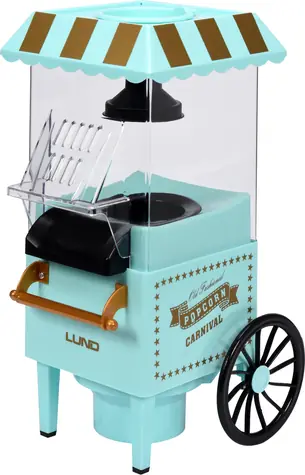 Lund Popcornovač vozík / Teplovzdušný popcornovač / 1200 W / 50-60 g za 3 min