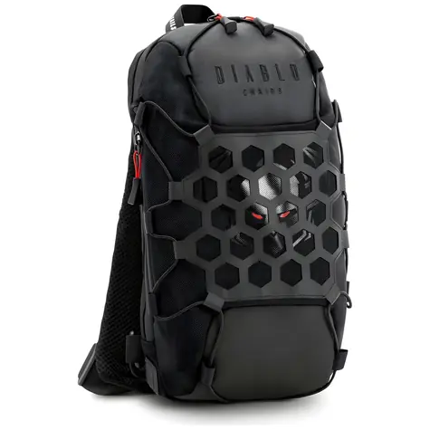 Diablo Chairs Sling Bag čierna / Batoh cez rameno / 3 l / vodeodolný / USB Port