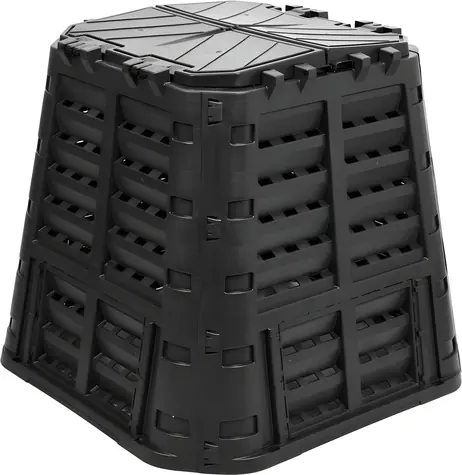 FLO Kompostér záhradný / Objem 480 l / Rozmery 93x93x80 cm / PP plast