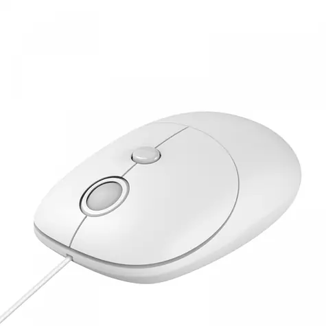 i011 Seagull biela / Myš / USB / 2400 DPI