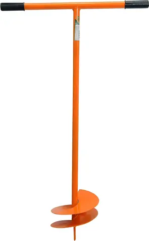 Flo Ručný pôdny vrták 250 mm / Vrták do pôdy / dĺžka 115 cm / celokovová konštrukcia