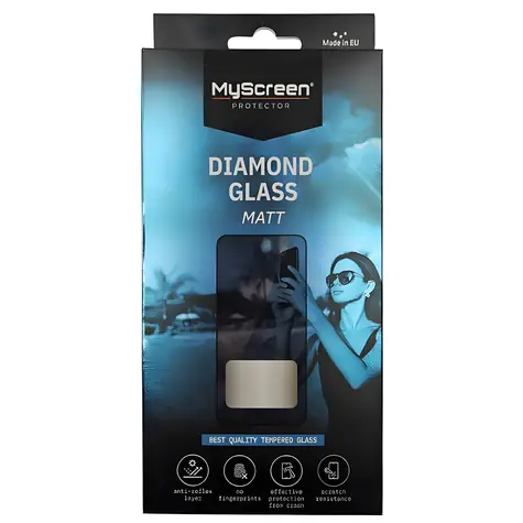 MyScreen Diamond Glass Matt Apple iPhone 17 čierna / Ochranné sklo / Matný povrch