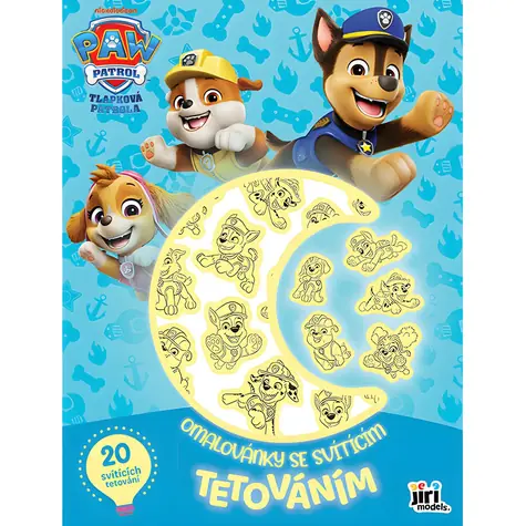 JIRI MODELS Omaľovánky so svietiacim tetovaním Tlapková patrola / 16 strán / Svietiace tetovačky